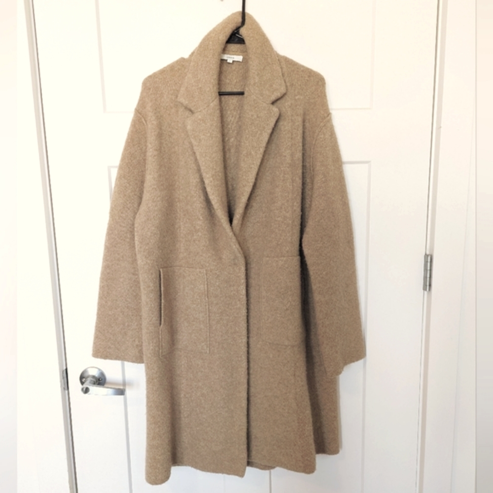 Vince Alpaca Wool cardigan coat - Picture 3 of 11